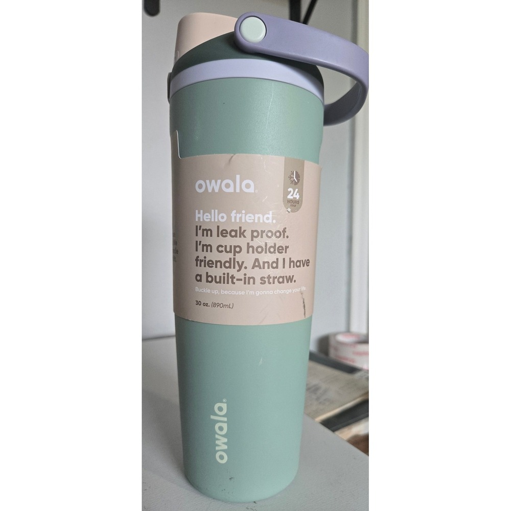 Owala FreeSip 30oz Insulated Stainless Steel Tumbler Misty Meadow Mint Green